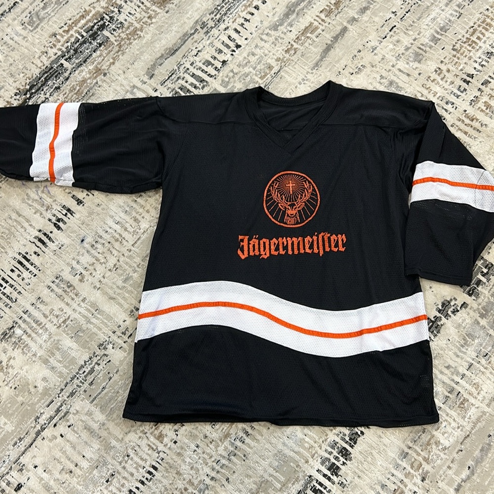 Rare Jagermeister Mesh Jersey Football Hockey